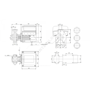 Насос консольно-моноблочный NBE65-315/320 A-F2-A-BAQE PN16 3х380-480В/50 Гц Grundfos 95108683