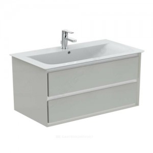 Тумба под умывальник Connect Air Vanity 104 CONNECT AIR светло-серый глянцевый/белый матовый Ideal Standard E0821EQ