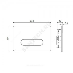 Кнопка для инсталляции OLEAS M1 белая Ideal Standard R0115AC .