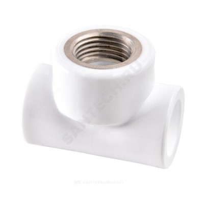 Тройник PP-R комбинированный белый ВР Дн 25х3/4" PRO VALFEX 10127025-PRO