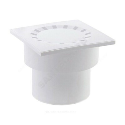 Трап нерегулируемый с "сухим" затвором Дн 110 150х150мм вертикальный выпуск Ostendorf 904061