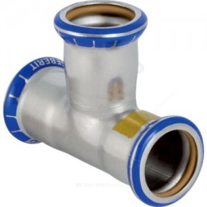 Тройник сталь нерж Дн 88,9 пресс для газоснабжения Mapress Geberit 34286