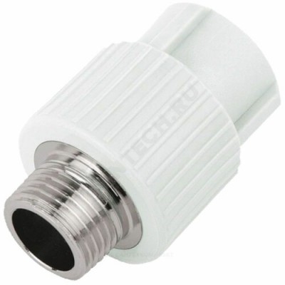 Муфта PP-R комбинированная белая НР Дн 20х1/2" RTP (РосТурПласт) 10662