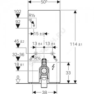 Модуль сантехнический для напольного унитаза Monolith Plus Geberit 131.233.JL.5