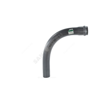 Отвод НПВХ серый SDR26 Дн 225х90гр Ру10 раструбный напорный в/к Хемкор 2181061