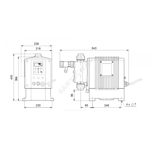 Насос дозировочный DME 375-10 AR-SS/V/SS-S-31A2A2F Grundfos 96524948 Насос дозировочный DME 375-10 AR-SS/V/SS-S-31A2A2F Grundfos 96524948