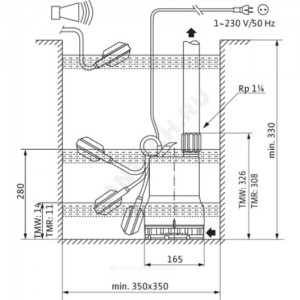 Насос дренажный TMW 32/11-10M Wilo 4058060