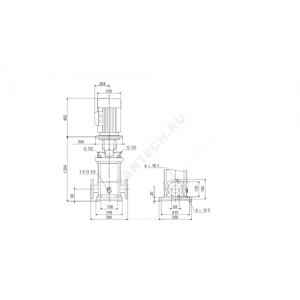 Насос многоступенчатый вертикальный CR15-17 A-F-A-E-HQQE PN25 3х380-415/660-690В/50 Гц Grundfos 96501904