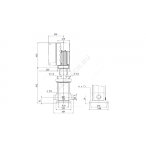 Насос многоступенчатый вертикальный CRNE20-08 AN-P-G-E-HQQE PN25 3х380-480В/50 Гц с датчиком перепада давления Grundfos 96514738