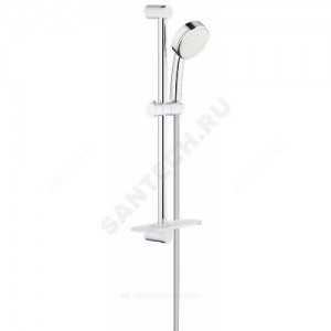 Гарнитур душевой серия Tempesta Cosmopolitan 100 штанга 600мм+шланг+лейка 1 режим струи Grohe 26083002