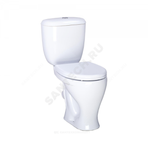 Унитаз-компакт Воротынский Комфорт белый нижний подвод косой выпуск 2/реж полипропилен Santeri 1.P403.5.S00.00B.F
