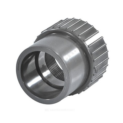 Втулка НПВХ под клеевое соед переходная Дн 63/50х2" Ру10 ВР Агригазполимер 206-056