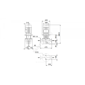 Насос ин-лайн с сухим ротором TP 65-930/2-A-F-A-BAQE PN16 3х380-420/660-725В/50 Гц Grundfos 96087510