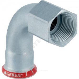 Отвод сталь углеродистая 90гр Дн 15х1/2" пресс/ВР Mapress Geberit 20553