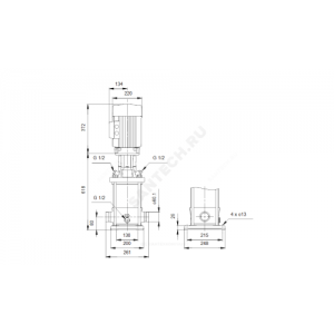 Насос многоступенчатый вертикальный CRT 8-10 A-P-A-E-AUUE PN25 3х380-415В/50 Гц Grundfos 96117229