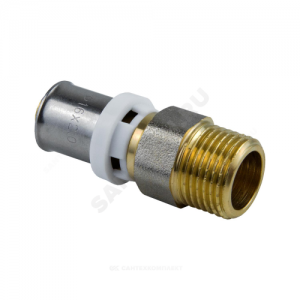 Муфта МП латунь никель пресс Дн 26х1" НР ГОСТ 32415-2013 8001 Aquasfera 8001-06