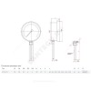 Термометр биметаллический радиальный Дк63 L=100мм M20x1,5 120С БТ-32.211 Росма 00000011048
