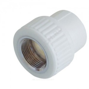 Муфта PP-R комбинированная белая ВР Дн 20х1/2" VALFEX 10129020