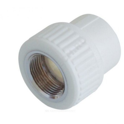 Муфта PP-R комбинированная белая ВР Дн 25х1/2" VALFEX 10129125