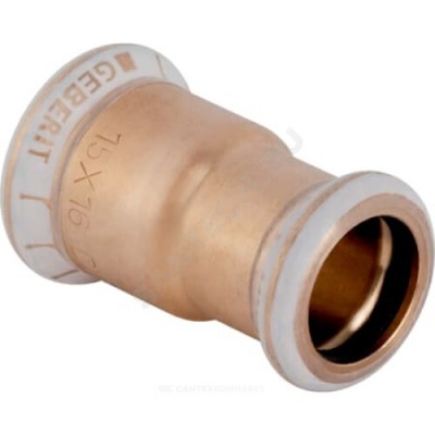 Муфта бронза переходная Дн 15х14 пресс Mapress Geberit 62020