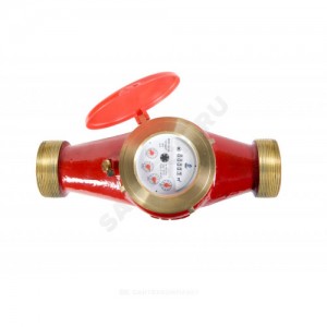 Счётчик г/в и х/в крыльчатый многоструйный Ду 50 Ру16 120С L=300мм резьба В/К ВСКМ 90 исполнение "Атлант" Декаст 72-50-266