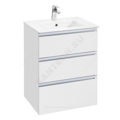 Тумба под умывальник 60 без ножек The GAP белый глянец Roca 857552806