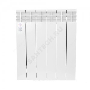 Радиатор биметаллический РБС-500/90 (А01) 6 секций Qну=1050 Вт Сантехпром