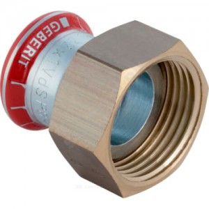 Муфта сталь углеродистая Дн 15х3/4" G пресс/нак/гайка Mapress Geberit 25032