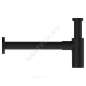 Сифон для умывальника бутылочный латунь 1 1/4"x32 с прямой трубкой черный без выпуска Ideal Standard T4441XG