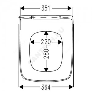 Сиденье для унитаза Dama Senso дюропласт Soft close Roca ZRU9302820