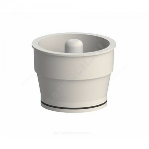 Трап нерегулируемый с механическим "сухим" затвором Дн 110 с нержавеющей решёткой 150х150мм горизонтальный выпуск Татполимер ТП-105.110-150HSMs