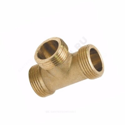 Тройник латунь Ду 20 (3/4") НР/НР/НР Цветлит ZW50087