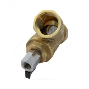 Фильтр сетчатый Y-образный латунь Ду 25 Ру25 Тмакс=130 oC G1" ВР FVR-D со сливным краном Danfoss 065B8243