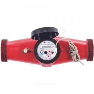 Счётчик г/в и х/в крыльчатый многоструйный Ду 50 Ру16 90С L=300мм резьба импульсный В/К ЭКО НОМ СВДМ50-005