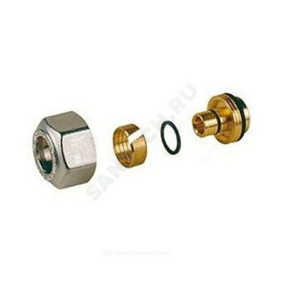 Переходник МП латунь Дн 16х2,0х3/4" с евроконусом R179E Giacomini R179EX024