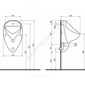 Писсуар настенный Kolo FELIX Geberit 26000000