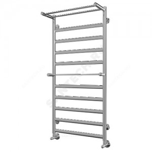 Полотенцесушитель водяной нерж сталь Лесенка Ду 25 (1/2") ВР с полочкой 406 Вт 500х1086мм 11П нижнее подключение Хендрикс+ Терминус 4620768886867