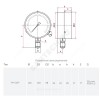 Манометр ТМ-510Р.00 радиальный Дк100мм 0-1,0 МПа М20х1,5 Росма 00000006850