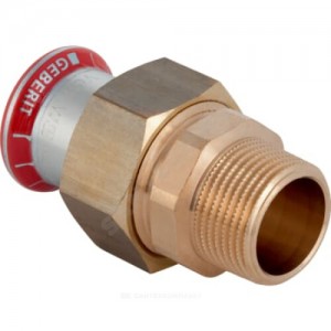 Муфта разъемная сталь углеродистая Дн 15х1/2" пресс/НР Mapress Geberit 25330