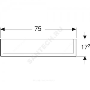 Шкаф зеркальный 750х700 Option PLUS с подсветкой Geberit 500.206.00.1