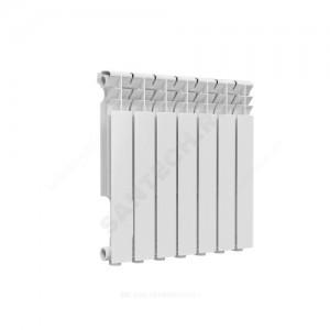 Радиатор алюминиевый Delta Plus 500 7 секций Qну=938 Вт RAL 9016 (белый) Ogint .