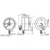 Манометр сигнализирующий ДМ2005Сг радиальный Дк160мм 0-1,0 МПа исполнение 3 М20х1,5 Манотомь