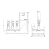 Установка повышения давления Hydro MPC-E 3 CRE 45-2-2 Grundfos 95044618