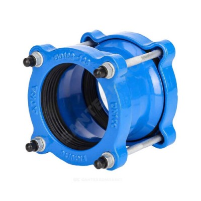 Муфта чугун соединительная Ду 125 (Дн 132-157) Ру16 L=150мм ДРК