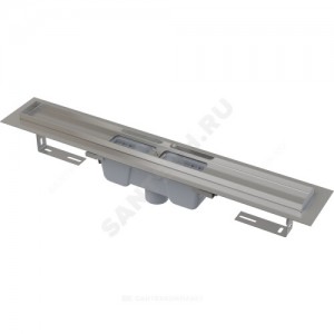 Лоток душевой с гидрозатвором Дн 50 без решетки 850х60 вертикальный выпуск Alca Plast APZ1001-850