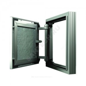 Люк под плитку нажимной алюминий 200х400 на износоустойчивой петле CERAMO COMFORT Эра D2040