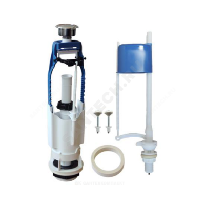 Арматура для бачка сливная/наливная нижнее подключение кнопка хром 1/реж универсал Уклад АБ69.57.14.3