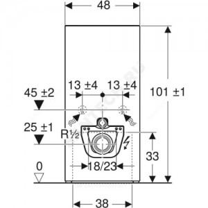 Модуль сантехнический для подвесного унитаза Monolith Plus Geberit 131.221.JV.5