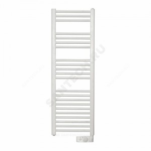 Полотенцесушитель электрический сталь Лесенка 500 Вт 1248х400мм 22П ТЭН справа белый 2012 Atlantic 850308