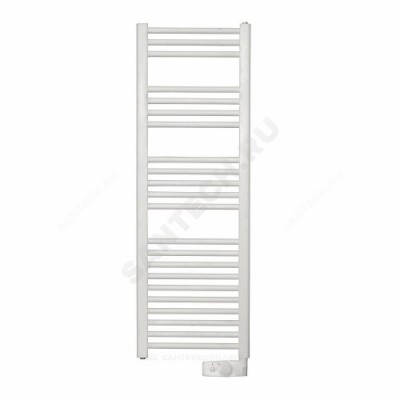 Полотенцесушитель электрический сталь Лесенка 500 Вт 1248х400мм 22П ТЭН справа белый 2012 Atlantic 850308